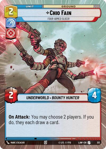 Chio Fain, Four-Armed Slicer (Hyperspace) (A Lawless Time)(LAW-312/901)(U)