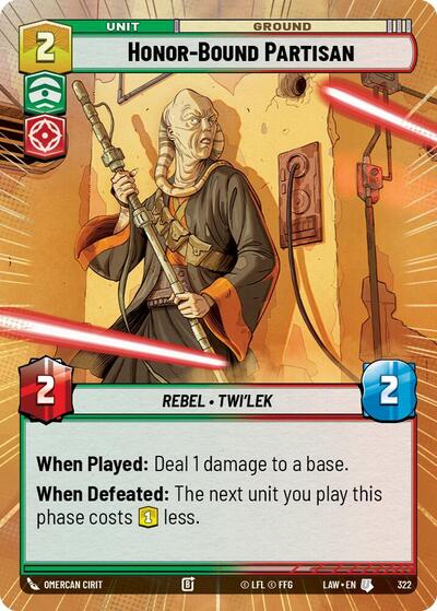 Honor-Bound Partisan (Hyperspace) (A Lawless Time)(LAW-322/901)(U)