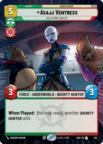 Asajj Ventress, Reluctant Hunter (Hyperspace) (A Lawless Time)(LAW-325/901)(R)