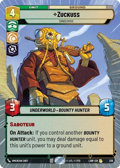 Zuckuss, Dangerous (Hyperspace) (A Lawless Time)(LAW-328/901)(R)
