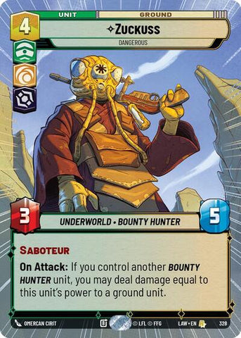 Zuckuss, Dangerous (Hyperspace) (A Lawless Time)(LAW-328/901)(R)