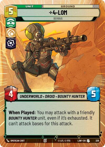 4-LOM, Devious (Hyperspace) (A Lawless Time)(LAW-329/901)(U)