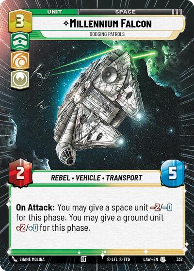 Millennium Falcon, Dodgin Patrols (Hyperspace) (A Lawless Time)(LAW-332/901)(U)