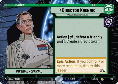 Director Krennic, Amidst My Achievement (Hyperspace) (A Lawless Time)(LAW-272/901)(R)