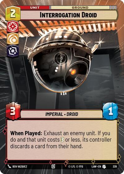 Interrogation Droid (Hyperspace) (A Lawless Time)(LAW-339/901)(U)