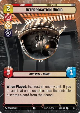 Interrogation Droid (Hyperspace) (A Lawless Time)(LAW-339/901)(U)