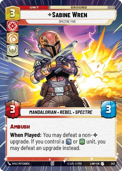 Sabine Wren, Spectre Five (Hyperspace) (A Lawless Time)(LAW-342/901)(U)