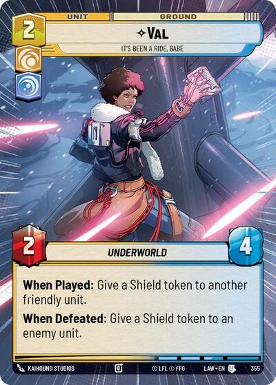 Val, It's Been a Ride, Babe (Hyperspace) (A Lawless Time)(LAW-355/901)(U)