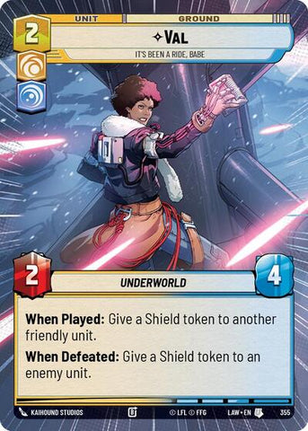 Val, It's Been a Ride, Babe (Hyperspace) (A Lawless Time)(LAW-355/901)(U)