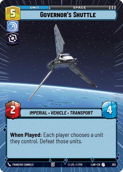 Governor's Shuttle (Hyperspace) (A Lawless Time)(LAW-363/901)(U)