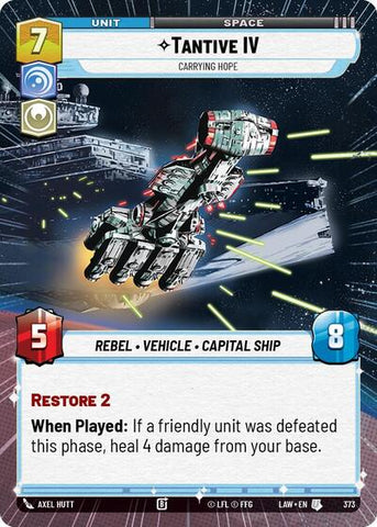 Tantive IV, Carrying Hope (Hyperspace) (A Lawless Time)(LAW-373/901)(U)