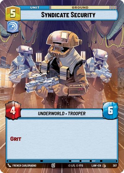 Syndicate Security (Hyperspace) (A Lawless Time)(LAW-387/901)(C)