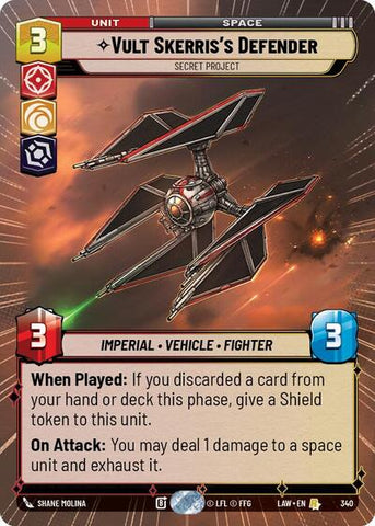 Vult Skerris's Defender, Secret Project (Hyperspace) (A Lawless Time)(LAW-340/901)(R)