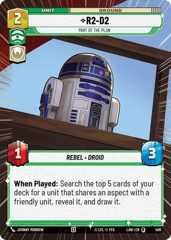 R2-D2, Part of the Plan (Hyperspace) (A Lawless Time)(LAW-409/901)(S)