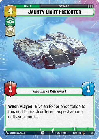 Jaunty Light Frieghter (Hyperspace) (A Lawless Time)(LAW-411/901)(C)