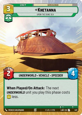 Khetanna, Upon the Dune Sea (Hyperspace) (A Lawless Time)(LAW-422/901)(U)