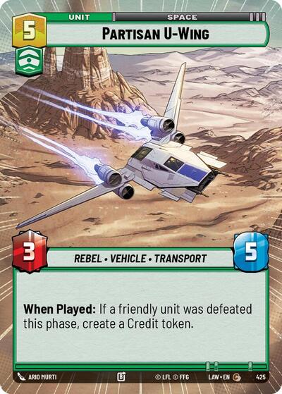 Partisan U-Wing (Hyperspace) (A Lawless Time)(LAW-425/901)(C)