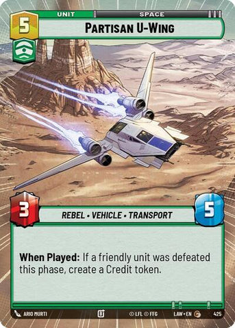 Partisan U-Wing (Hyperspace) (A Lawless Time)(LAW-425/901)(C)
