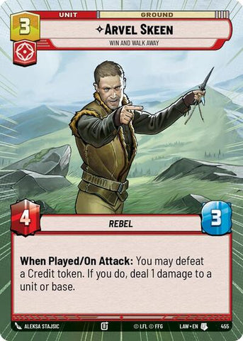 Arvel Skeen, Win and Walk Away (Hyperspace) (A Lawless Time)(LAW-455/901)(U)