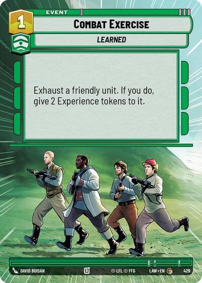 Combat Exercise (Hyperspace) (A Lawless Time)(LAW-429/901)(C)