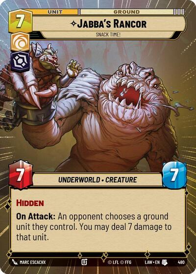 Jabba's Rancor, Snack Time! (Hyperspace) (A Lawless Time)(LAW-480/901)(U)