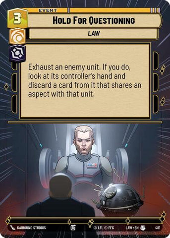 Hold for Questioning (Hyperspace) (A Lawless Time)(LAW-481/901)(U)