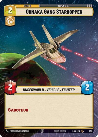 Ohnaka Gang Starhopper (Hyperspace) (A Lawless Time)(LAW-494/901)(C)