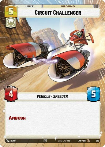 Circuit Challenger (Hyperspace) (A Lawless Time)(LAW-519/901)(C)