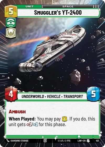 Smuggler's YT-2400 (Hyperspace) (A Lawless Time)(LAW-412/901)(U)