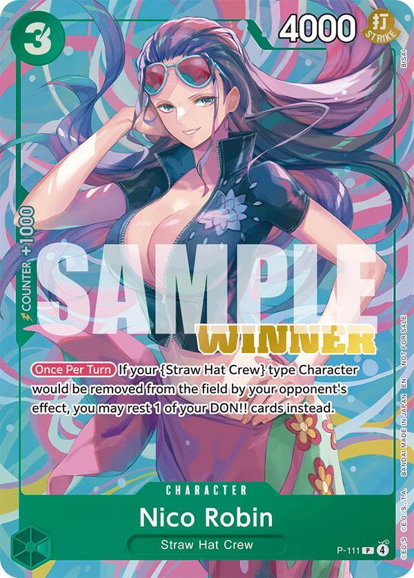 Nico Robin [Heroines Battle Winner Pack] [Foil] (One Piece Promotion Cards)(P-111)(PR)
