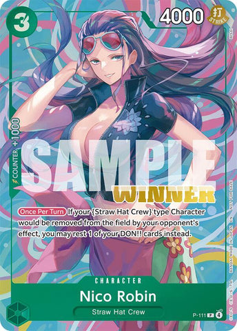 Nico Robin [Heroines Battle Winner Pack] [Foil] (One Piece Promotion Cards)(P-111)(PR)