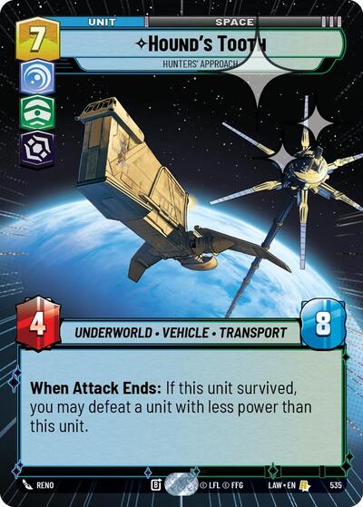Hound's Tooth, Hunters' Approach (Hyperspace Foil) - Foil (A Lawless Time)(LAW-535/901)(R)