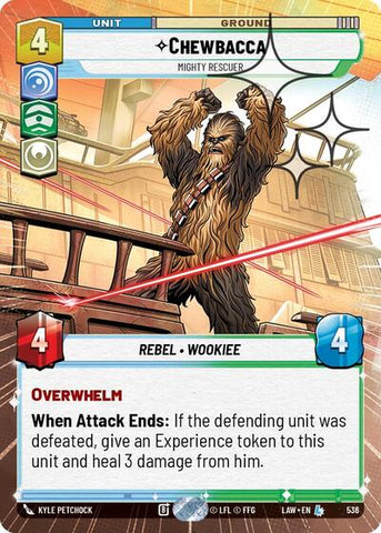 Chewbacca, Mighty Rescuer (Hyperspace Foil) - Foil (A Lawless Time)(LAW-536/901)(L)