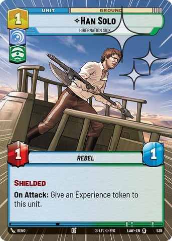 Han Solo, Hibernation Sick (Hyperspace Foil) - Foil (A Lawless Time)(LAW-539/901)(S)