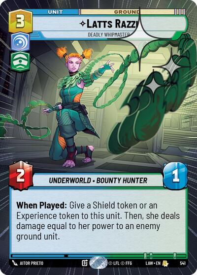 Latts Razzi, Deadly Whipmaster (Hyperspace Foil) - Foil (A Lawless Time)(LAW-541/901)(R)