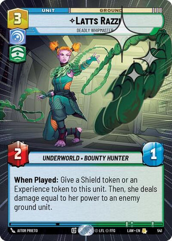Latts Razzi, Deadly Whipmaster (Hyperspace Foil) - Foil (A Lawless Time)(LAW-541/901)(R)