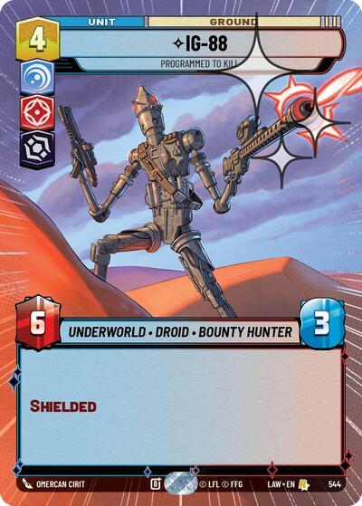 IG-88, Programmed to Kill (Hyperspace Foil) - Foil (A Lawless Time)(LAW-544/901)(R)