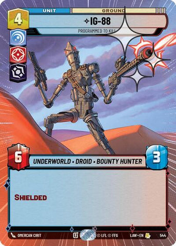 IG-88, Programmed to Kill (Hyperspace Foil) - Foil (A Lawless Time)(LAW-544/901)(R)