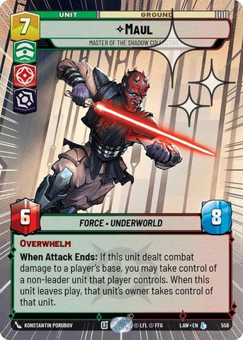 Maul, Master of the Shadow Collective (Hyperspace Foil) - Foil (A Lawless Time)(LAW-556/901)(L)