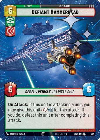 Defiant Hammerhead (Hyperspace Foil) - Foil (A Lawless Time)(LAW-564/901)(U)