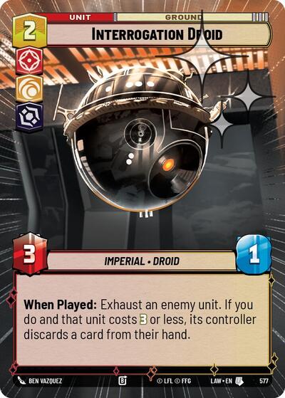 Interrogation Droid (Hyperspace Foil) - Foil (A Lawless Time)(LAW-577/901)(U)