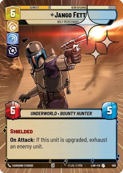 Jango Fett, Wily Mercenary (Hyperspace Foil) - Foil (A Lawless Time)(LAW-589/901)(U)