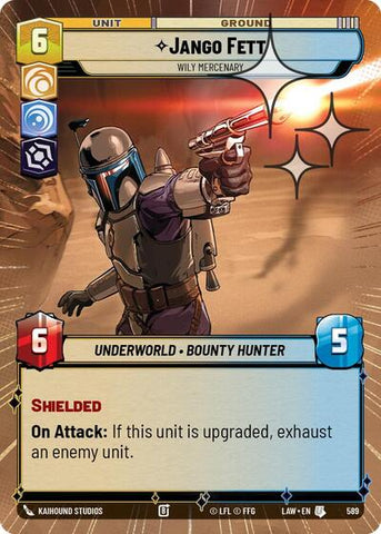 Jango Fett, Wily Mercenary (Hyperspace Foil) - Foil (A Lawless Time)(LAW-589/901)(U)