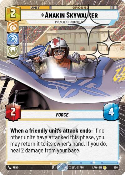 Anakin Skywalker, Prescient Podracer (Hyperspace Foil) - Foil (A Lawless Time)(LAW-590/901)(R)