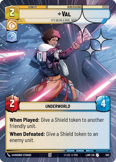 Val, It's Been a Ride, Babe (Hyperspace Foil) - Foil (A Lawless Time)(LAW-593/901)(U)