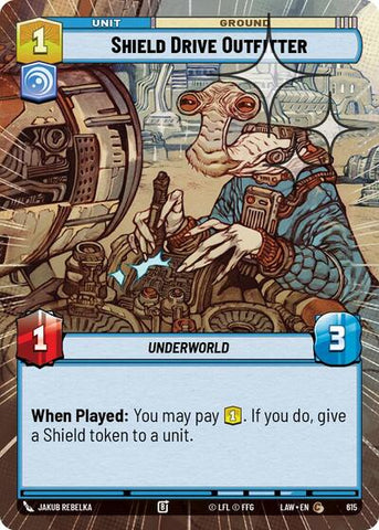 Shield Drive Outfitter (Hyperspace Foil) - Foil (A Lawless Time)(LAW-615/901)(C)