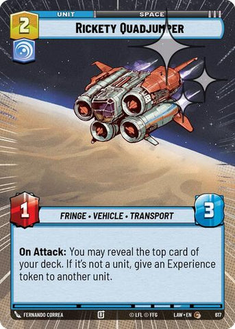 Rickety Quadjumper (Hyperspace Foil) - Foil (A Lawless Time)(LAW-617/901)(C)