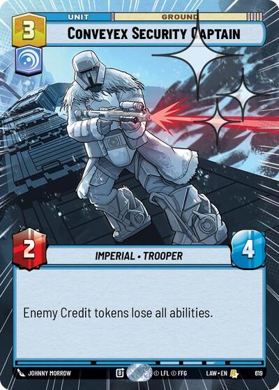 Conveyex Security Captain (Hyperspace Foil) - Foil (A Lawless Time)(LAW-619/901)(R)