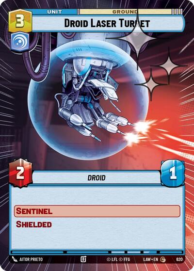 Droid Laser Turret (Hyperspace Foil) - Foil (A Lawless Time)(LAW-620/901)(C)
