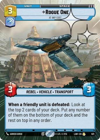 Rogue One, At Any Cost (Hyperspace Foil) - Foil (A Lawless Time)(LAW-621/901)(R)